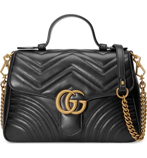 gucci marmont top handle small|gucci purse marmont small.